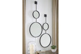 Brewer Black Accent Mirror by Ashley at Eve Furniture