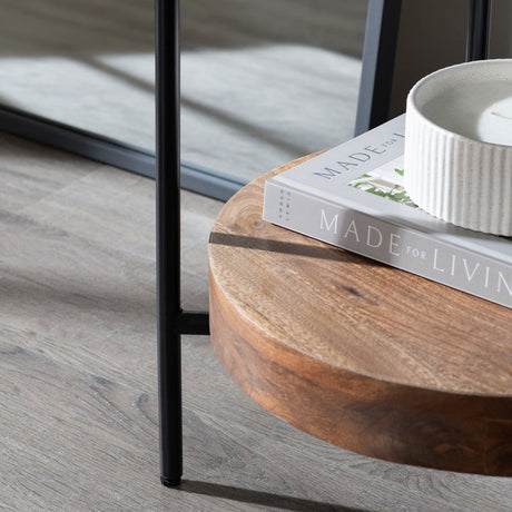 Brewpub White/Brown End Table by Crestview at Eve Furniture