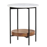 Brewpub White/Brown End Table by Crestview at Eve Furniture
