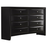 Briana Black 4-Piece Queen Storage Bedroom Set with Bookcase Headboard by Coaster at Eve Furniture
