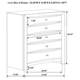 Briana Black 5-Piece Eastern King Storage Bedroom Set with Bookcase Headboard by Coaster at Eve Furniture