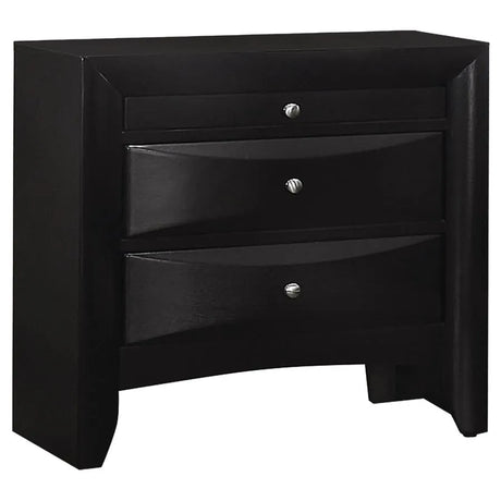 Briana Black 5-Piece Eastern King Storage Bedroom Set with Bookcase Headboard by Coaster at Eve Furniture