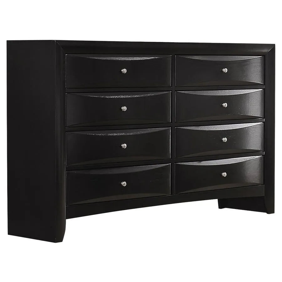 Briana Black 5-Piece Eastern King Storage Bedroom Set with Bookcase Headboard by Coaster at Eve Furniture