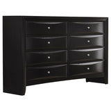 Briana Black 5-Piece Eastern King Storage Bedroom Set with Bookcase Headboard by Coaster at Eve Furniture