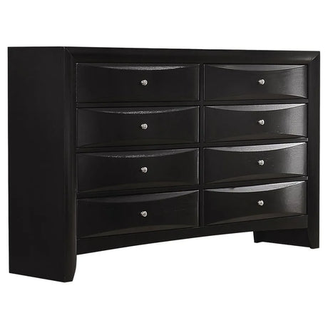 Briana Black 5-Piece Eastern King Storage Bedroom Set with Bookcase Headboard by Coaster at Eve Furniture
