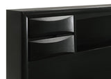 Briana Black 5-Piece Queen Storage Bedroom Set with Bookcase Headboard by Coaster at Eve Furniture