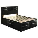 Briana Black 5-Piece Queen Storage Bedroom Set with Bookcase Headboard by Coaster at Eve Furniture