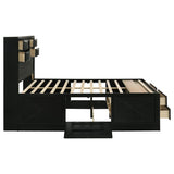 Briana Black 5-Piece Queen Storage Bedroom Set with Bookcase Headboard by Coaster at Eve Furniture