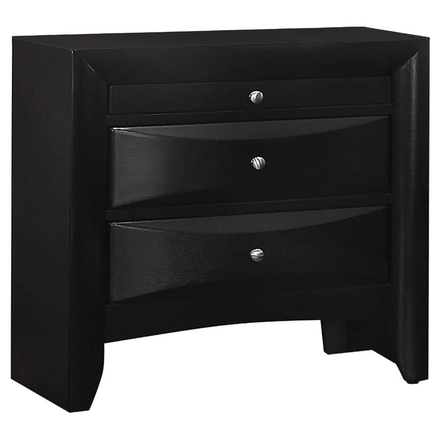 Briana Black 5-Piece Queen Storage Bedroom Set with Bookcase Headboard by Coaster at Eve Furniture