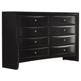 Briana Black 5-Piece Queen Storage Bedroom Set with Bookcase Headboard by Coaster at Eve Furniture