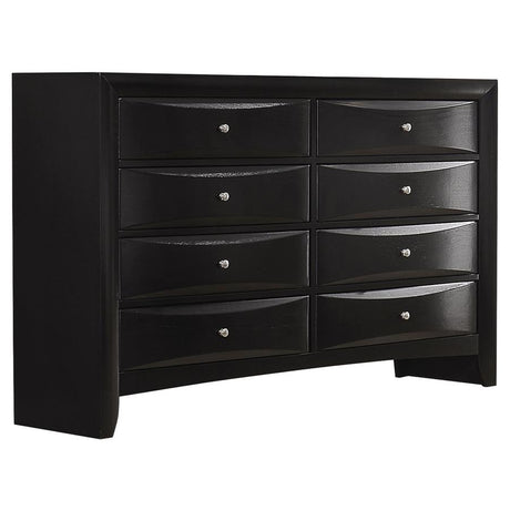 Briana Black 5-Piece Queen Storage Bedroom Set with Bookcase Headboard by Coaster at Eve Furniture