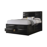 Briana Black Queen Platform Storage Bed by Coaster at Eve Furniture