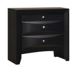 Briana Black Rectangular 2-Drawer Nightstand by Coaster at Eve Furniture