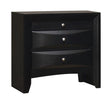 Briana Black Rectangular 2-Drawer Nightstand by Coaster at Eve Furniture