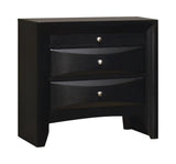 Briana Black Rectangular 2-Drawer Nightstand by Coaster at Eve Furniture