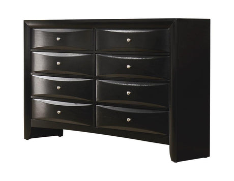 Briana Black Rectangular 8-Drawer Dresser by Coaster at Eve Furniture