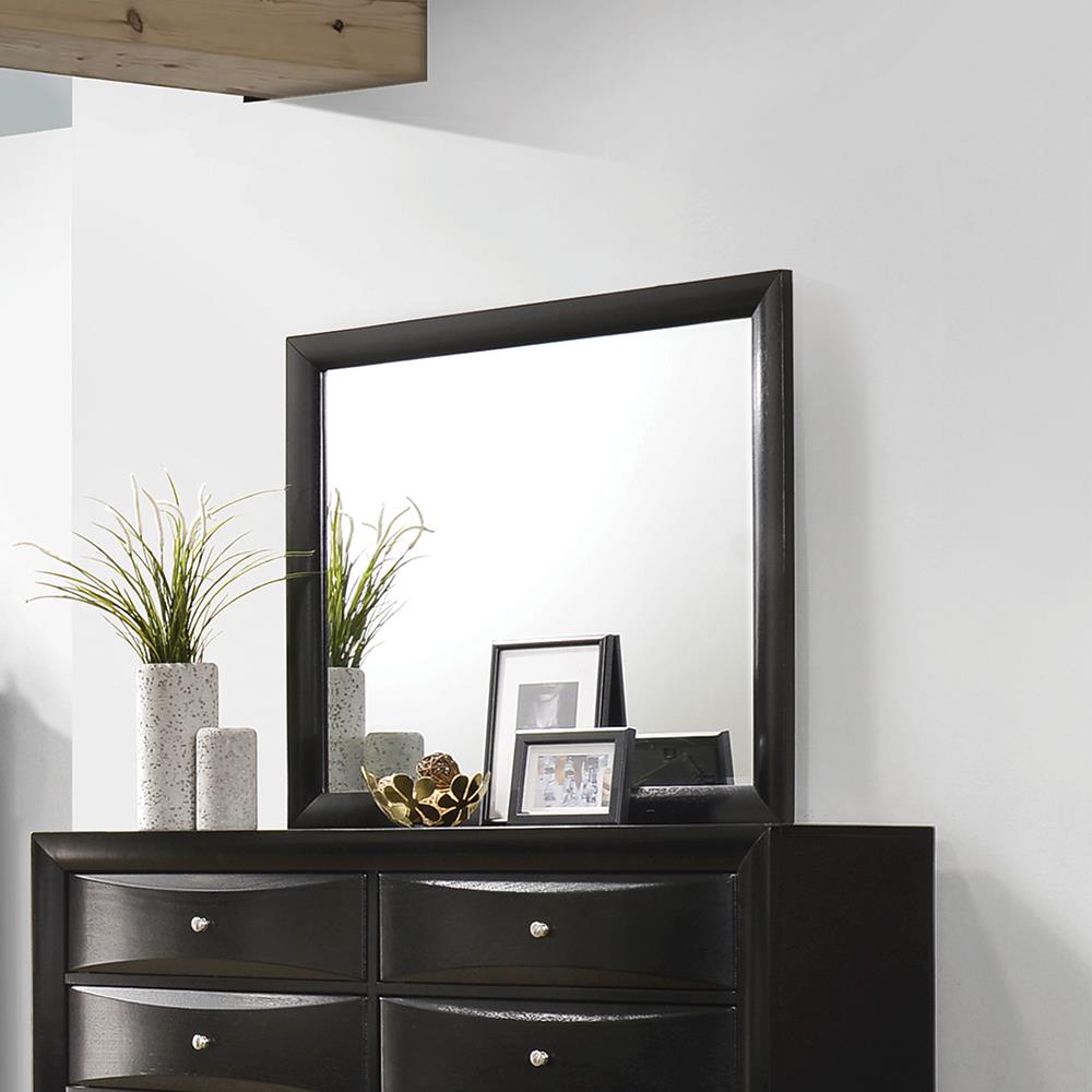 Briana Black Rectangle Dresser Mirror