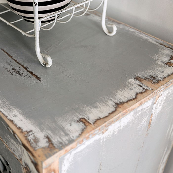 Brianna Weathered Gray Cabinet by Furniture of America at Eve Furniture