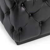 Briar 18" Square Ottoman - Midnight Raven by Classic Home at Eve Furniture