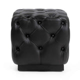 Briar Midnight Raven 18" Square Ottoman by Classic Home at Eve Furniture