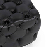 Briar Midnight Raven 18" Square Ottoman by Classic Home at Eve Furniture