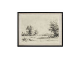 Briar Multi Color Framed Print On Linen by MOES at Eve Furniture