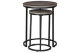 Briarsboro Black/Gray Accent Table by Ashley at Eve Furniture