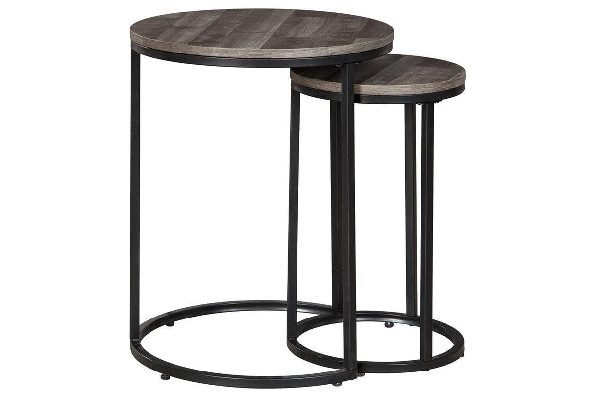 Briarsboro Black/Gray Accent Table by Ashley at Eve Furniture