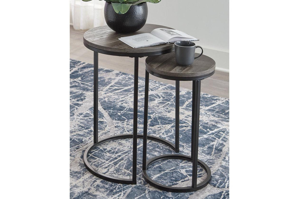 Briarsboro Black/Gray Accent Table by Ashley at Eve Furniture