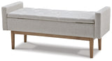 Briarson Beige/Brown Storage Bench by Ashley at Eve Furniture