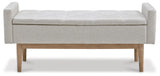 Briarson Beige/Brown Storage Bench by Ashley at Eve Furniture