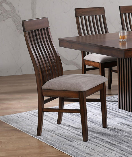 Briarwood Slat Back Dining Side Chair Mango Oak and Brown (Set of 2) by Coaster at Eve Furniture
