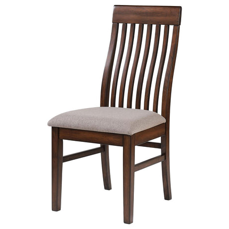Briarwood Slat Back Dining Side Chair Mango Oak and Brown (Set of 2) by Coaster at Eve Furniture