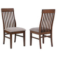 Briarwood Slat Back Dining Side Chair Mango Oak and Brown (Set of 2) by Coaster at Eve Furniture