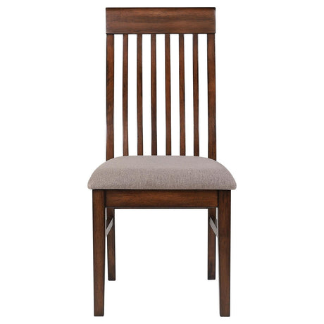 Briarwood Slat Back Dining Side Chair Mango Oak and Brown (Set of 2) by Coaster at Eve Furniture