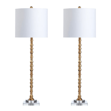 Brice Gold Buffet Lamp (Set of 2) by Crestview at Eve Furniture