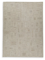 Brickburgh Gray/Ivory/Honey Extra Large Rug by Ashley at Eve Furniture
