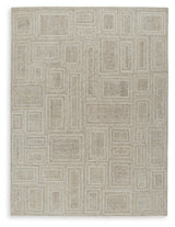 Brickburgh Gray/Ivory/Honey Large Rug by Ashley at Eve Furniture