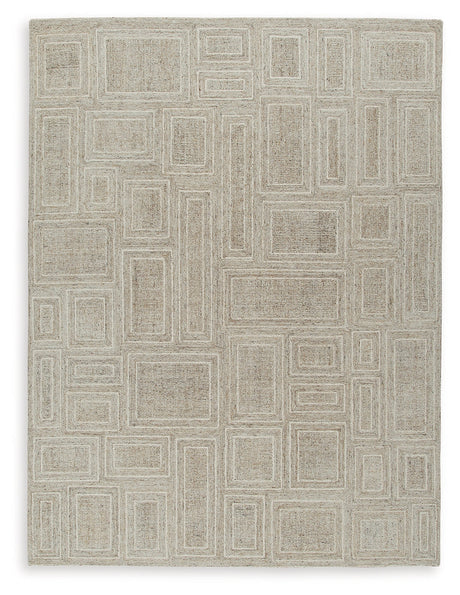Brickburgh Gray/Ivory/Honey Large Rug by Ashley at Eve Furniture