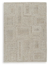 Brickburgh Gray/Ivory/Honey Medium Rug by Ashley at Eve Furniture