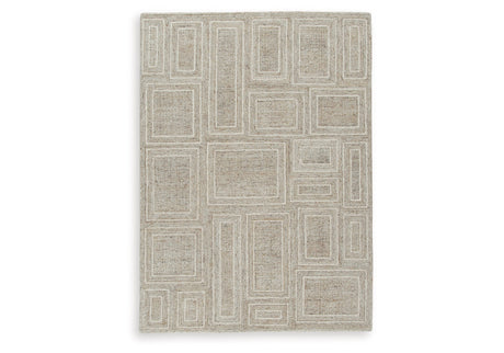 Brickburgh Gray/Ivory/Honey Medium Rug by Ashley at Eve Furniture