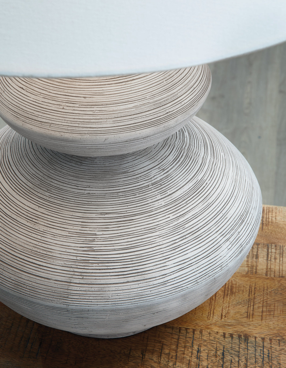 Brickdon Distressed White Table Lamp by Ashley at Eve Furniture