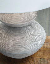 Brickdon Distressed White Table Lamp by Ashley at Eve Furniture