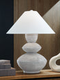 Brickdon Distressed White Table Lamp by Ashley at Eve Furniture