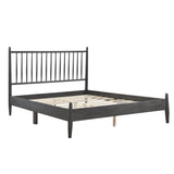 Brickell Gray Queen Platform Bed by Homelegance at Eve Furniture