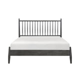 Brickell Gray Queen Platform Bed by Homelegance at Eve Furniture