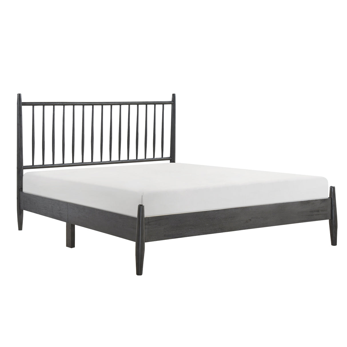 Brickell Gray Queen Platform Bed by Homelegance at Eve Furniture
