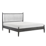 Brickell Gray Queen Platform Bed by Homelegance at Eve Furniture