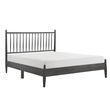 Brickell Gray Twin Platform Bed by Homelegance at Eve Furniture