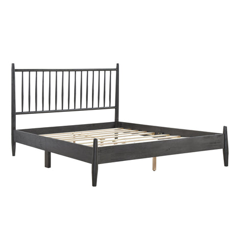 Brickell Gray Twin Platform Bed by Homelegance at Eve Furniture